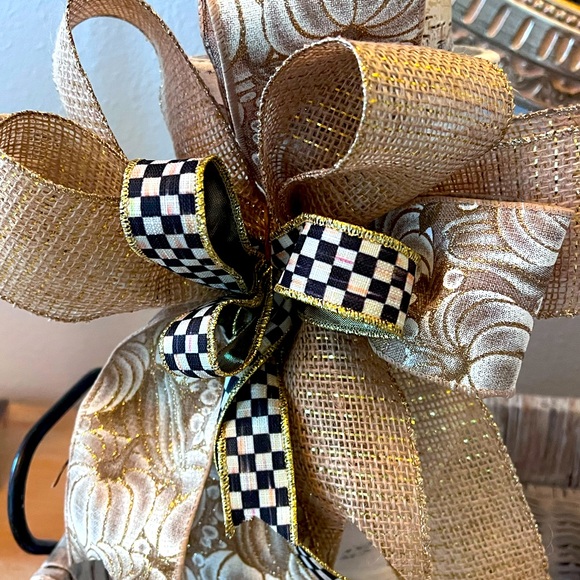 Courtly check ribbon | Mackenzie Childs ribbon | Handmade...